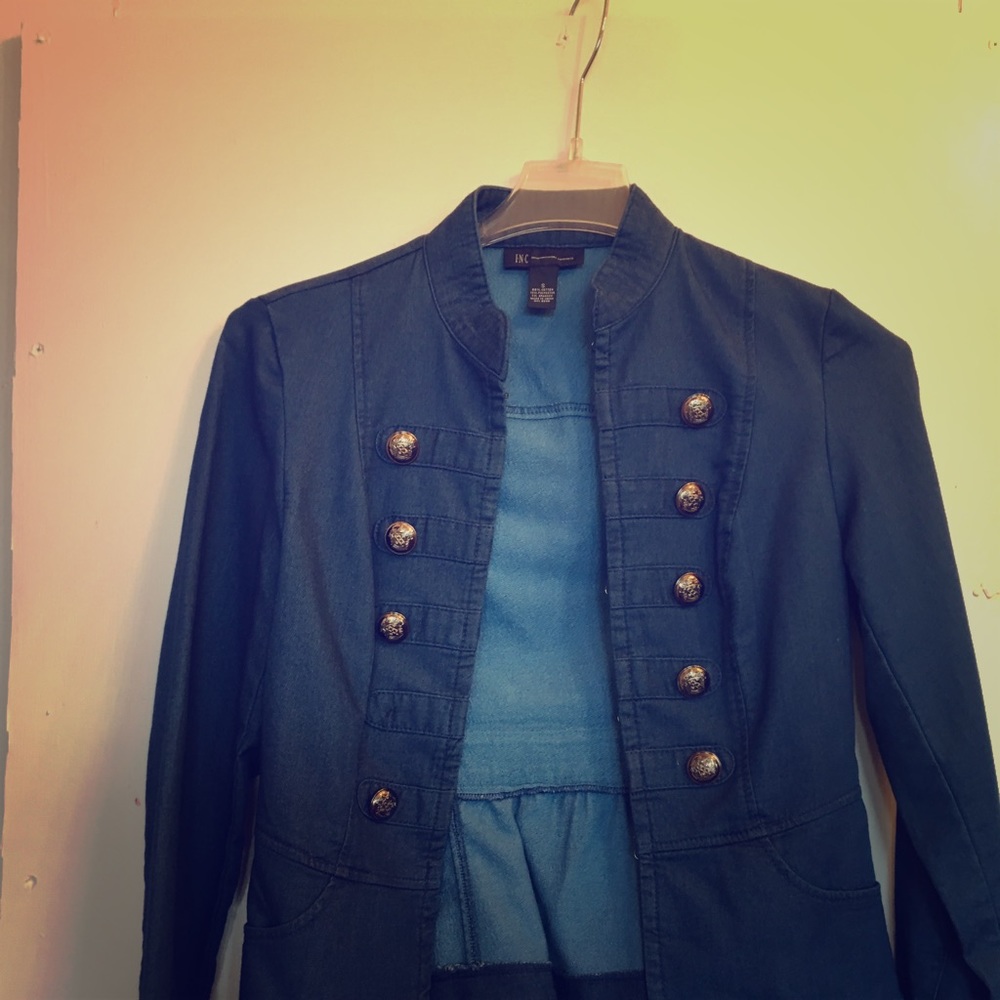 INC Denim Jacket SZ SM